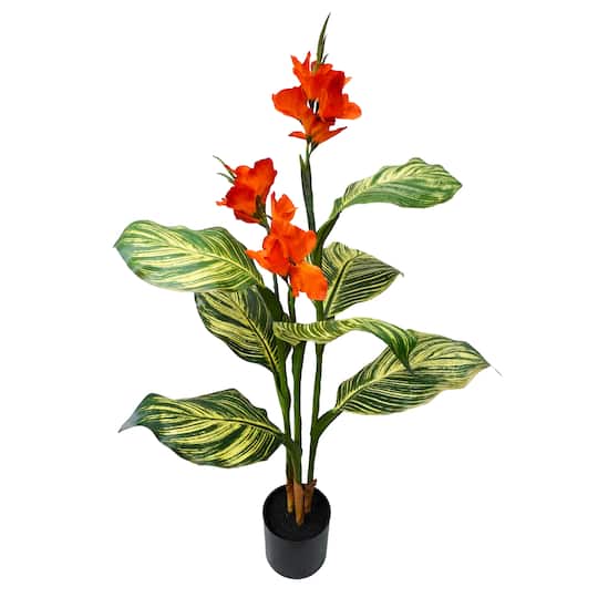 3.5ft. Potted Orange Hibiscus Plant by Ashland&#xAE;